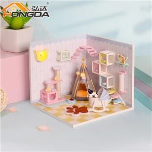 S2009 म्याऊ का होम DIY गुड़िया घर