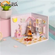 S2009 म्याऊ का होम DIY गुड़िया घर